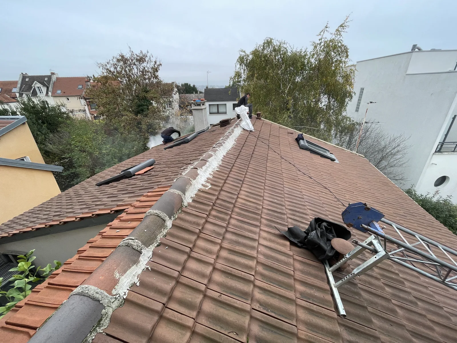 Toiture fontenaisienne avant et après intervention